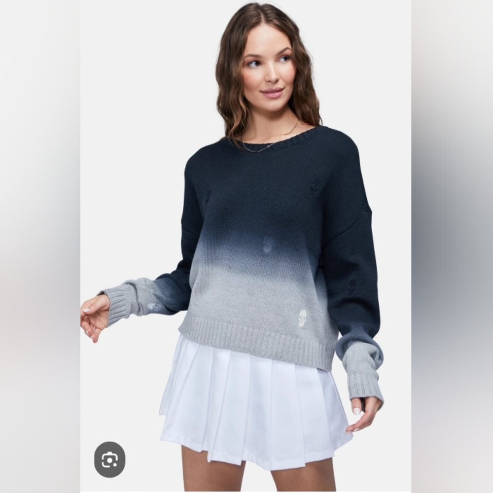 NWT Wildfox Skull Embroidered Sweater Women's Size M